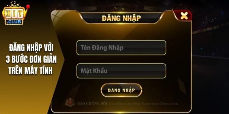 Đăng nhập Hitclub nhanh chóng bằng máy tính của người chơi